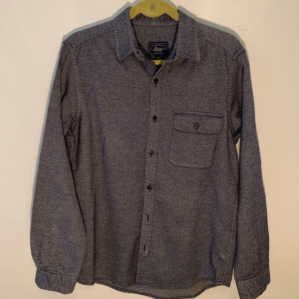 Blue cotton button down